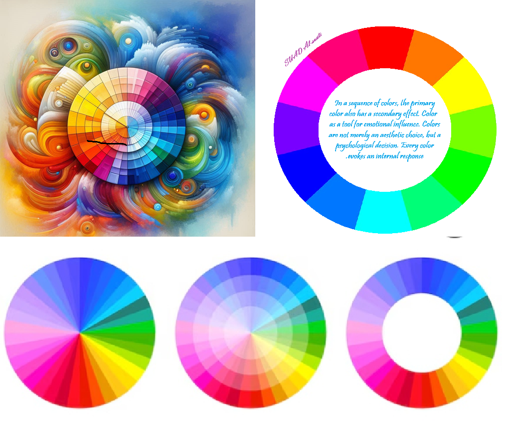 Primary and secondary colors used by the artist